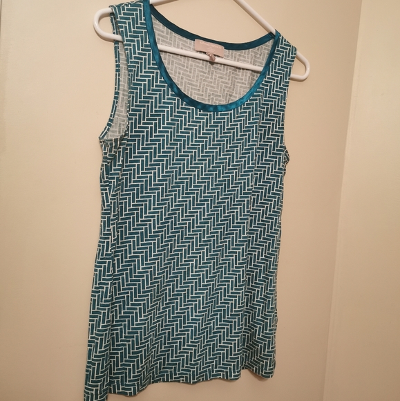 Banana Republic Blue Tank Loose Tunic Top M - Picture 2 of 10